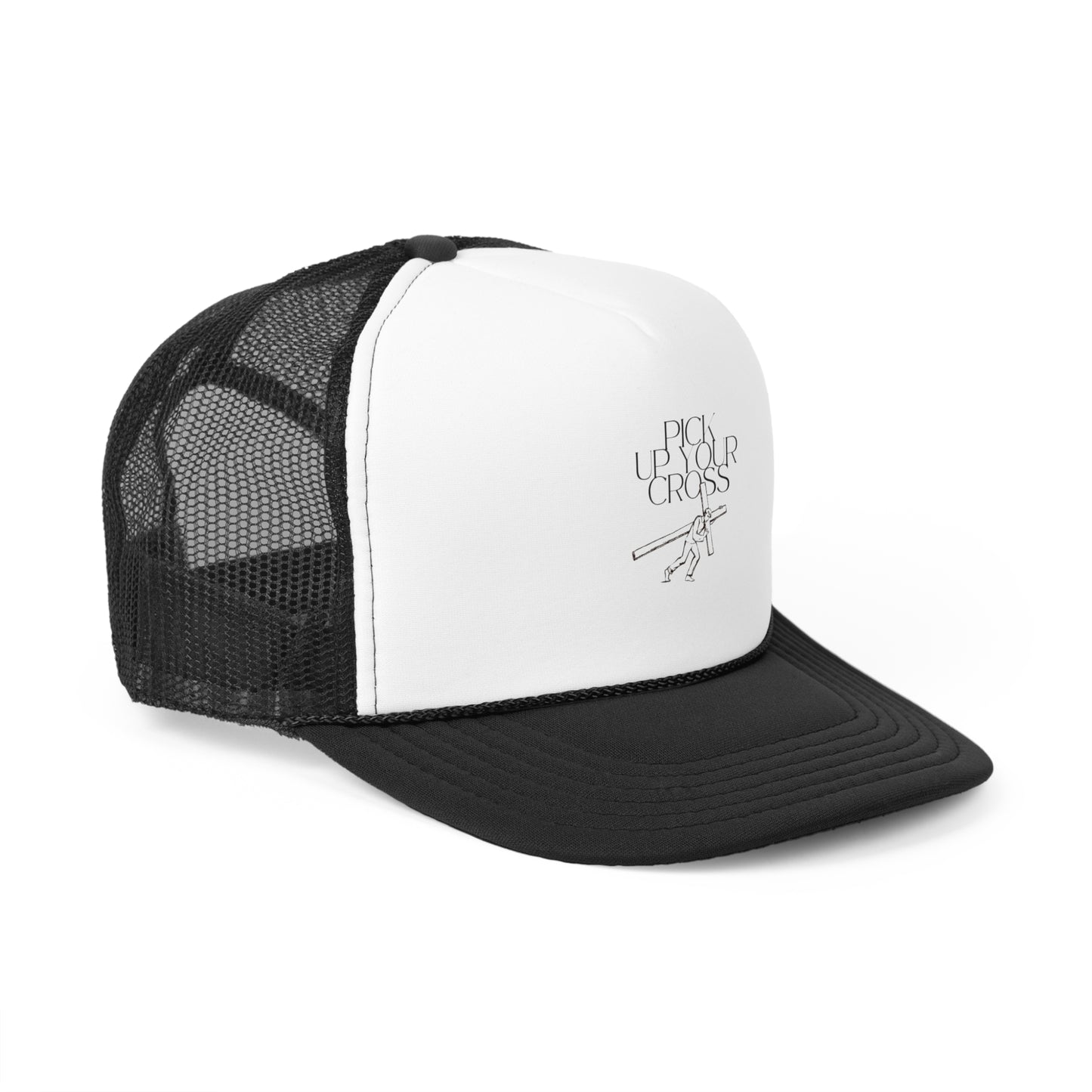 Inspirational Trucker Cap - "Pick Up Your Cross" - Perfect for Faith & Outdoor Adventures