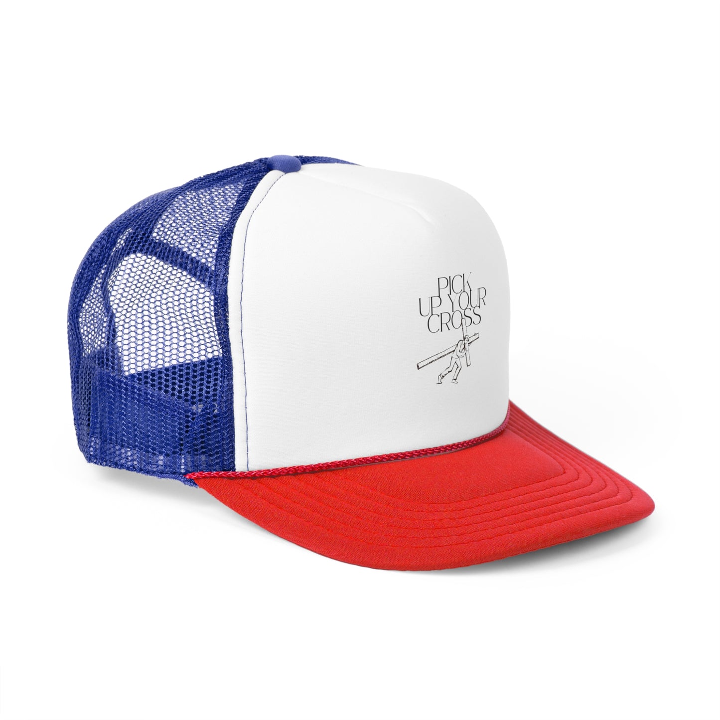 Inspirational Trucker Cap - "Pick Up Your Cross" - Perfect for Faith & Outdoor Adventures